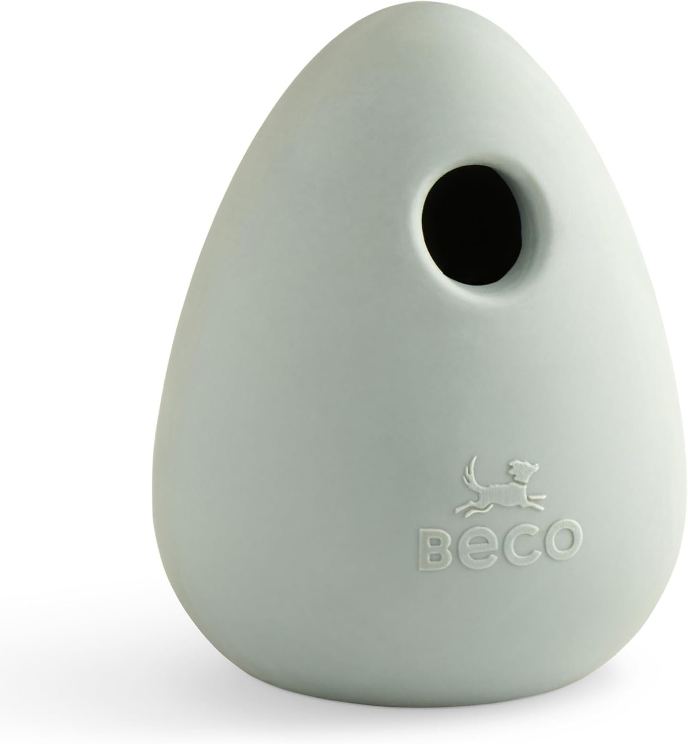 Beco-Natural-Rubber-Bouncy-Chewy-Fillable-Boredom-Buster-Dog-Toy-Rolls-Wobbles-Stuff-with-Multiple-Fillable-Holes-Green